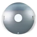 Grillrost.com Das Original Feuerplatte Ø 80 cm massiv 5 mm silber
