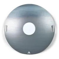 Grillrost.com Das Original Feuerplatte Ø 80 cm massiv 5 mm silber