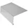 Inefa Rinneneinhang ohne Wasserfalz aus Aluminium 200 cm Silber