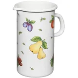 RIESS Krug 10cm, 1.5L Fruit Garden, Serviergefässe, Weiss