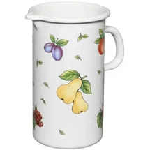 RIESS Krug 10cm, 1.5L Fruit Garden, Serviergefässe, Weiss
