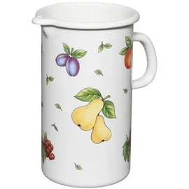 RIESS Krug 10cm, 1.5L Fruit Garden, Serviergefässe, Weiss