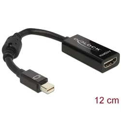 Delock Adapter mini Displayport 1.1 Stecker > HDMI Buchse Passiv schwarz