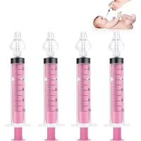 PLABBDPL 4 Stück Nasendusche, 10 ml Professionelle Nasenspülung, Nasenwaschreiniger, Wiederverwendbar Nasenspüler, Sicher und Komfortabel, Rosa