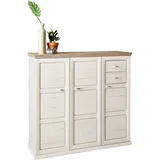 hom'in CAMRON 133,4 x 123,2 x 42,5 cm 7 Fächer, 2 Schubladen grau / grau
