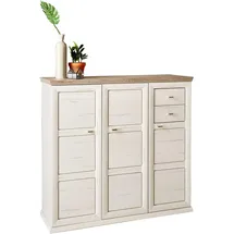hom'in CAMRON 133,4 x 123,2 x 42,5 cm 7 Fächer, 2 Schubladen grau / grau