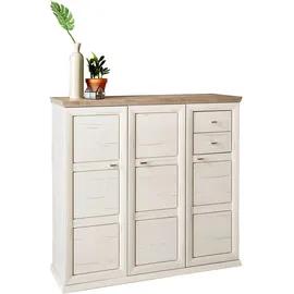 hom'in CAMRON 133,4 x 123,2 x 42,5 cm 7 Fächer, 2 Schubladen grau / grau