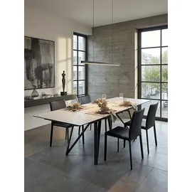 KADIMA DESIGN Esszimmertisch 180 x 76 x 90 cm weiß
