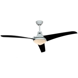 CasaFan Mirage BN-SW 142 cm Deckenventilator chrom/schwarz inkl. Fernbedienung