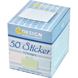 Z-Design Sticker auf Rolle Motiv Eiskristalle 38x58mm 3 Motive bunt 50 Stück