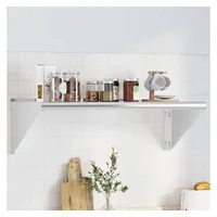 vidaXL Wandregal 100 x 45 x 31 cm Silber