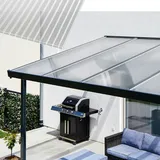 Gutta Terrassendach Premium 1014 x 406 cm anthrazit/acryl klar