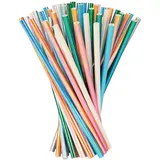 Vicloon 150pcs Strohhalme Trinkhalme Papier Biologisch Abbaubare, Laser Papier Trinkhalme Geeignet für Partys, Hochzeiten und Anlässe, Party Strohhalme, 5 Farben