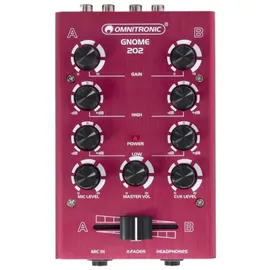 Omnitronic GNOME-202 Mini-Mixer Rot