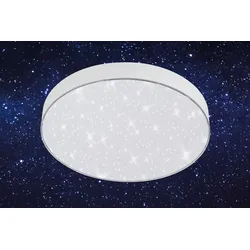 BRILONER LEUCHTEN Aufbauleuchte "FLAME STAR", weiß, Lampen, LED Sternenhimmel