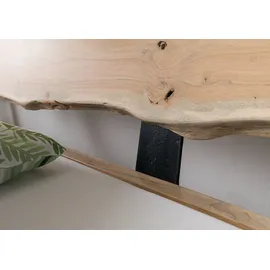 MASSIVMOEBEL24.DE Bett Akazie 180x200 Akazie natur lackiert PURE ACACIA 314