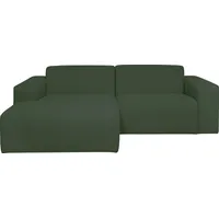 INOSIGN Ecksofa »Koa,228cm, L-Form, Modulsofa, Webstoff, Cord«, Designsofa in Cord grün