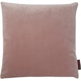 Magma Heimtex MAGMA Samt Uni Kissenbezug 40x40 cm - Rose,- samtig weich kuscheliger Stoff, rechteckiger Kissenbezug, für Wohnzimmer, Schlafzimmer, Büro und Gästezimmer Waschbar