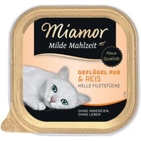 Miamor Milde Mahlzeit Geflügel & Reis 24 x 100