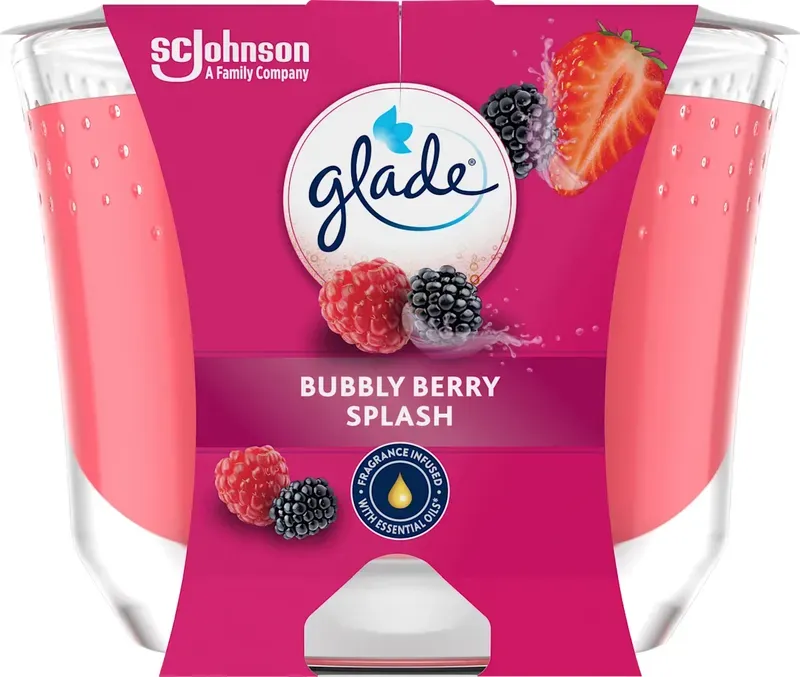 Glade Duftkerze Premium Bubbly Berry Splash 204 g