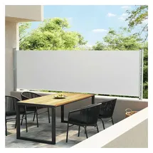 vidaXL Ausziehbare Seitenmarkise 140 x 600 cm creme 313370