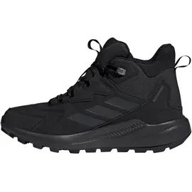 adidas TERREX Anylander Leather Mid-Top Climaproof Wanderschuhe Damen, KH8879 - core black/carbon/grey four, 43 1/3
