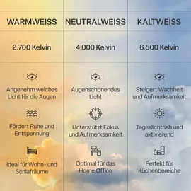 B.K.Licht LED Panel 1 58x20 cm eckig schwarz