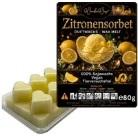 WonderWax Duftwachs WonderWax® Duftwachs 6 Herzen, (Zitronensorbet), Duftrichtung: Zitronensorbet