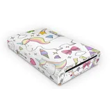 Skins4u Aufkleber Konsolen Skins für Nintendo Wii U inklusive Wii U Tablet Controller Aufkleber Wrapping Schutzfolie WiiU Set Einhorn-Draw