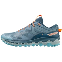 Mizuno Herren Wave Mujin 9 Running Shoes, Provincial Blue/Baby Blue/Light Orange, 43 EU