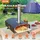 Vevor Tragbarer Pizzaofen Outdoor 304,8 mm, Gas Holzpellets Holzkohle Pizzaofen, Edelstahl Pizzaofen, Max. 540 °C Holzpelletsschaufel - Pizzastein & Tragetasche–Premium Pizza Holzofen 304mm Garten