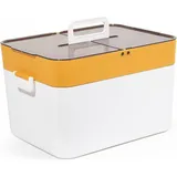 Zedelmaier Medizinschrank Erste Hilfe Kasten, Hausapotheke Box, Medikamenten Aufbewahrung (YX1003) Breite 21cm orange