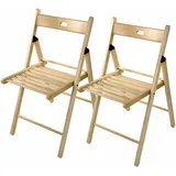 DEMA 2 x Holzklappstuhl Klappstuhl Gartenstuhl Gartenmöbel Bistrostuhl Garten Stuhl