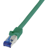 Logilink C6A015S RJ45 CAT 6a S/FTP 0.25m Grün