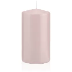 Wiedemann Kerzen Stumpenkerzen Rose Ø 68 x 130 mm, 12 Stück, 52 Brenndauer
