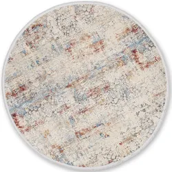 Teppich ASTRA, bunt (multi), B:160cm L:160cm Ø:160cm, Obermaterial: 60% Viskose, 40% Polyacryl, Teppiche