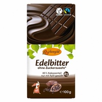 Birkengold Edelbitter Schokolade 85% Kakao mit Xylit gesüßt