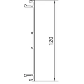 Tehalit Brüstungskanal-OT PVC, B170 BR 701702 rws