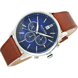 Tommy Hilfiger Kyle Blau Leder 42 mm 1791629