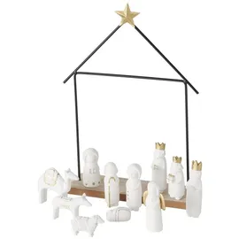 Boltze Minimalistische Weihnachtskrippe NATOS, 11 Figuren