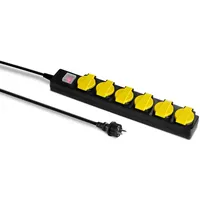 Trotec Steckdosenleiste mit selbstschließender Schutzklappe PVP6