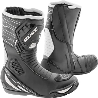 BÜSE Sport Evo Motorradstiefel, schwarz-weiss, Größe 36