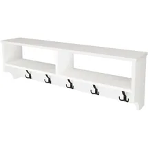 [en.casa] Wandgarderobe Åstorp Weiß
