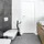 Relaxdays WC-Garnitur Schwarz