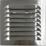 Upmann Wetterschutzgitter V2A eckig mit Stutzen, DN 150