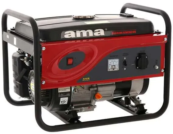 AMA QF2500 - Leiser Benzin-Stromerzeuger mit AVR-Regelung 2.8 kW - Dauerleistung 2.6 kW - 230V