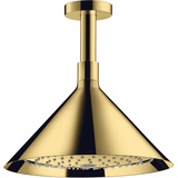 Hansgrohe Axor Kopfbrause mit Deckenanschluss polished gold optic