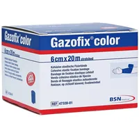 BSN Medical Gazofix color Fixierbinde kohäsiv 6 cmx20 m blau
