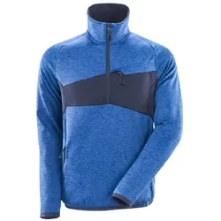 Fleecepullover "ACCELERATE" - L - azurblau/schwarzblau