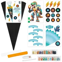 Ursus Schultüten-Bastelsets Diamond Painting Easy Line, Robo T-Rex